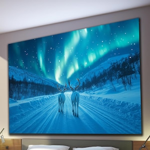 Northern Lights Wall Art, Tempered Glass Wall Art, Extra Large Wall Art, Housewarming Gift, Glass Printing, Aurora Wall Art, Aurora Borealis