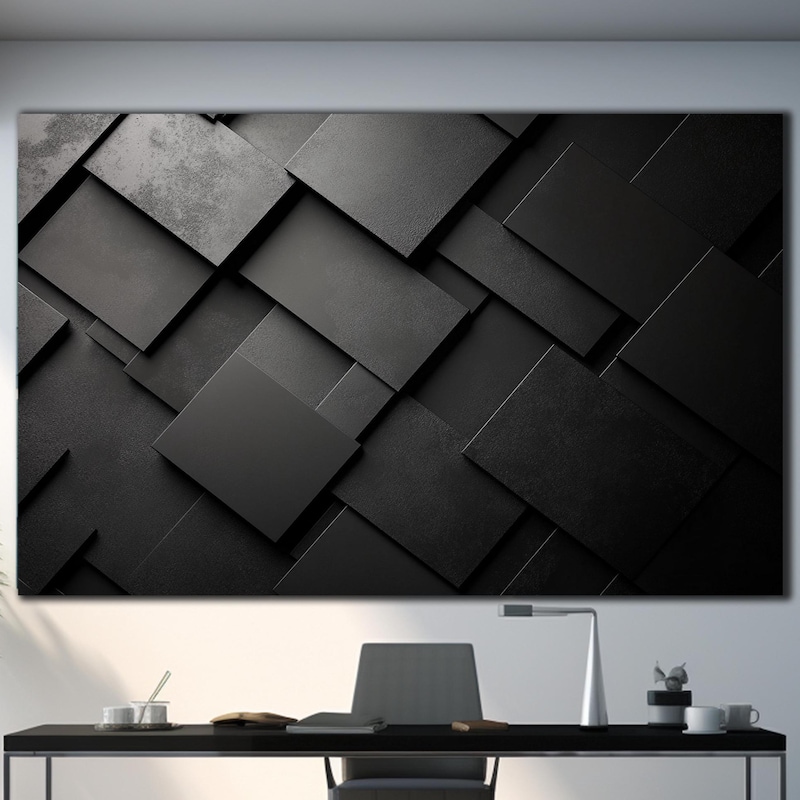 Black Wall Art - Etsy