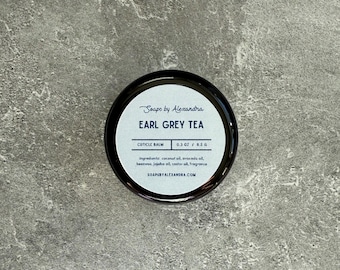 EARL GREY TEA Cuticle Balm - Handmade Cuticle + Nail Care