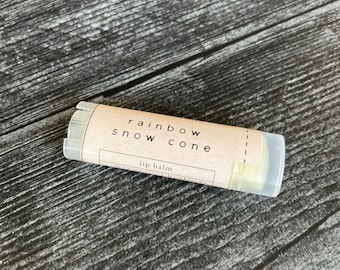RAINBOW SNOW CONE - Lip Balm made with Jojoba & Avocado Oils