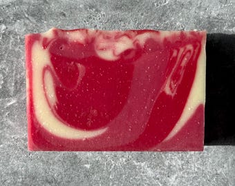 PEONY PROSECCO Soap - Handmade Cold Process Soap made with Olive Oil and Silk, Mother’s Day Gift, Gift for Her