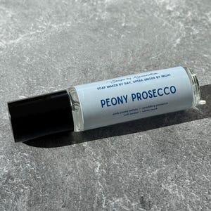 PEONY PROSECCO - Perfume Oil, Handmade Roll On Perfume