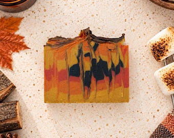 BONFIRE - Handmade Cold Process Soap made with Olive Oil and Silk