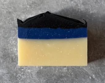 SHAVE + A HAIRCUT Soap - Handmade Cold Process Soap made with Olive Oil and Silk, Gifts for him, Gifts under 10