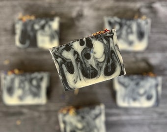 EARL GREY TEA - Handmade Cold Process Soap made with Olive Oil and Silk, Herbal Soap