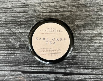 EARL GREY TEA Cuticle Balm - Handmade Cuticle + Nail Care