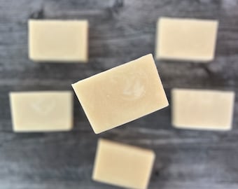 ACAPELLA - Unscented Handmade Cold Process Soap made with Olive Oil and Silk, Stocking Stuffer, Holiday Gift