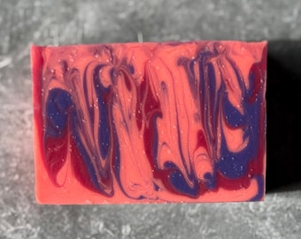 BERRY + BLOOM Soap | Handmade Cold Process Soap | Blackberry Magnolia Soap | Floral Fruity Soap | Artisan Soap | Spa Gift