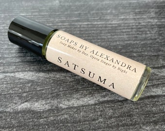 SATSUMA - Perfume Oil, Handmade Roll On Perfume