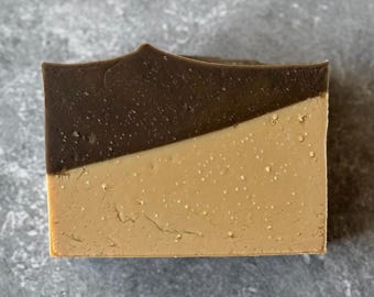 MIDNIGHT EMBER Soap - Handmade Cold Process Soap made with Olive Oil and Silk, Gifts for him, Gifts under 10