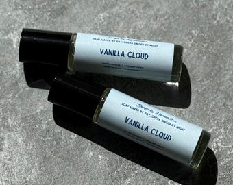 VANILLA CLOUD -  Perfume Oil | Creamy Vanilla, Whipped Cream & Marshmallow | Sweet Gourmand Fragrance | Roll-On Perfume | Stocking Stuffer