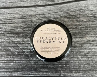 EUCALYPTUS SPEARMINT Cuticle Balm - Handmade Cuticle + Nail Care