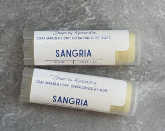 SANGRIA - Lip Balm made with Jojoba & Avocado Oils