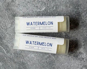 WATERMELON - Lip Balm made with Jojoba & Avocado Oils