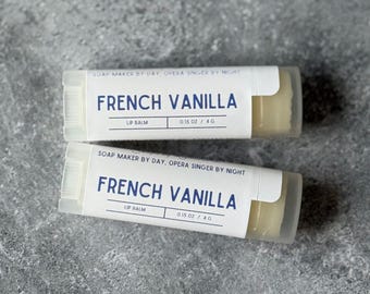 FRENCH VANILLA - Lip Balm made with Jojoba & Avocado Oils