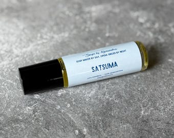 SATSUMA - Perfume Oil, Handmade Roll On Perfume