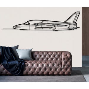 Metal Wall Art Folland Gnat vliegtuig, metalen muur decor, vliegtuig muur decor, aangepaste vliegtuigen muur kunst, vliegtuig kunst aan de muur, geschenken piloot, vliegtuig bord
