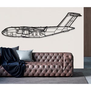 Decorazione murale in metallo con aereo Boeing C 17 Globemaster 3, decorazione murale in metallo, decorazione murale con aereo, decorazione murale personalizzata con aereo, decorazione murale con aereo, regali