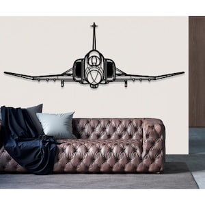 McDonnell Douglas F 4 Phantom Airplane Metal Wall Art, Metal Wall Decor, Plane Wall Art, Airplane Wall Decor, Custom Aircraft Wall Art,Pilot