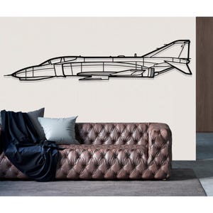 McDonnell Douglas F 4 Phantom Airplane Metal Wall Art, Metal Wall Decor, Airplane Wall Decor, Custom Aircraft Wall Art, Plane Wall Art,Pilot