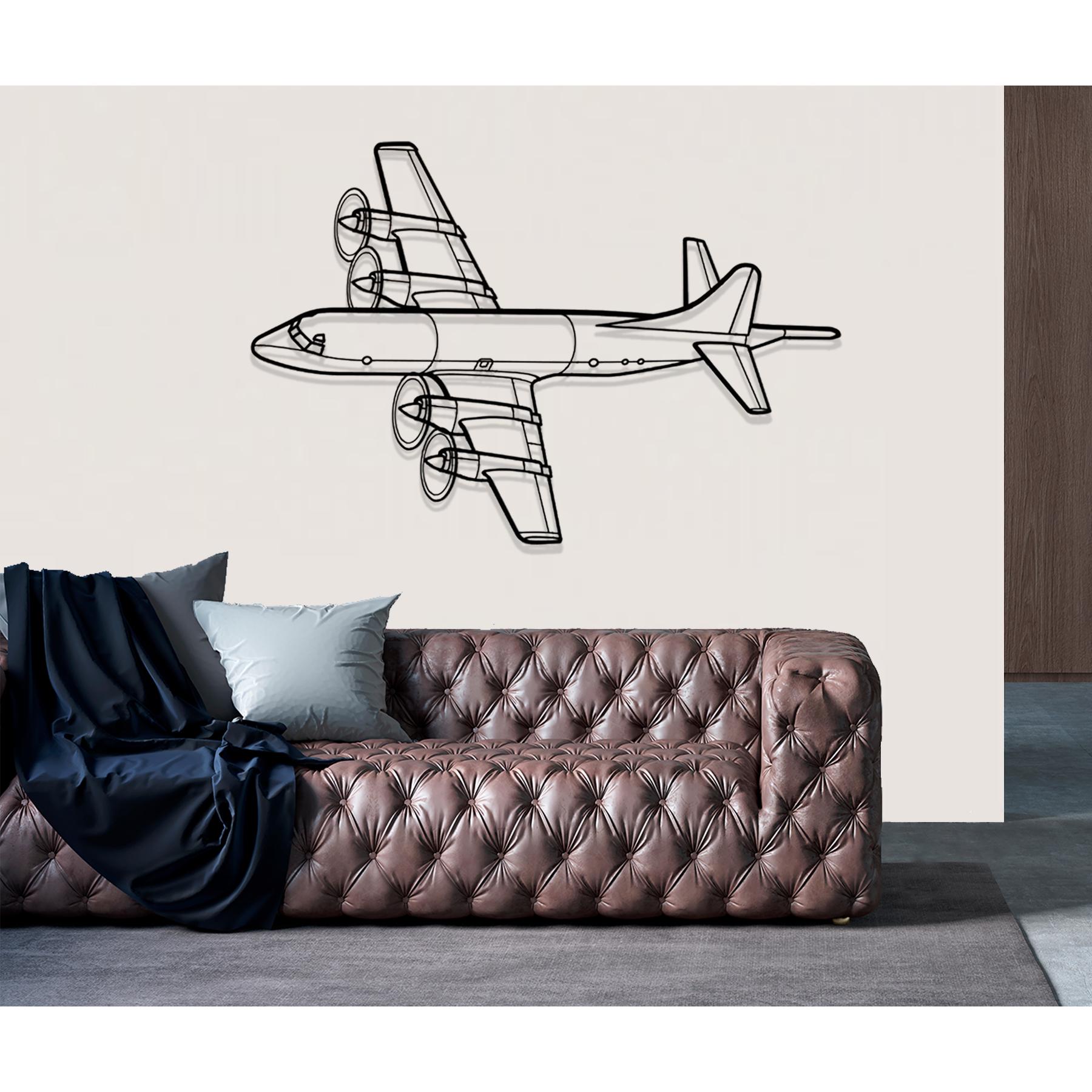 Lockheed P 3C Orion Angle Plane Metal Wall Art, Plane Wall Art, Airplane Wall Decor, Custom Aircraft Wall Art, Metal Wall Decor, Pilot Gift