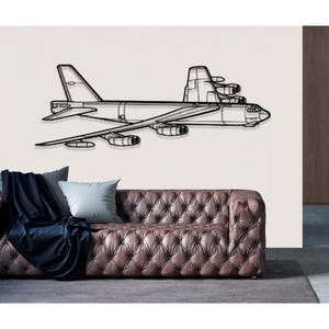 Boeing B 52H Stratofortress Angle Airplane Metal Wall Art, Metal Wall Decor, Plane Wall Art, Airplane Wall Decor, Custom Aircraft Wall Art