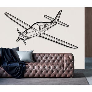 Lancair Evolution Airplane Metal Wall Art, Metal Wall Decor, Airplane Wall Decor, Custom Aircraft Wall Art, Plane Wall Art, Pilot Gifts
