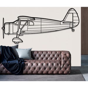 Fairchild F24G Airplane Metal Wall Art, Metal Wall Decor, Airplane Wall Decor, Custom Aircraft Wall Art, Airplane Wall Art, Pilot Gifts