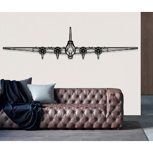 Boeing B 17 Flying Fortress Airplane Metal Wall Art, Metal Wall Decor, Airplane Wall Decor, Custom Aircraft Wall Art, Airplane Wall Art