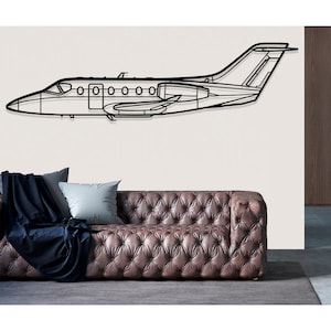 Hawker Hawker 400 Airplane Metal Wall Art, Metal Wall Decor, Airplane Wall Decor, Custom Aircraft Wall Art, Plane Wall Art, Pilot Gifts