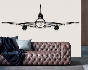 Lockheed 1011 TriStar Airplane Metal Wall Art, Metal Wall Decor, Plane Wall Art, Airplane Wall Decor, Custom Aircraft Wall Art, Pilot Gifts
