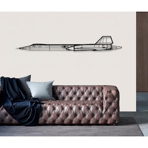 Lockheed SR71 BlackBird Plane Metal Wall Art, Plane Wall Art, Airplane Wall Decor, Custom Aircraft Wall Art, Metal Wall Decor, Pilot Gift