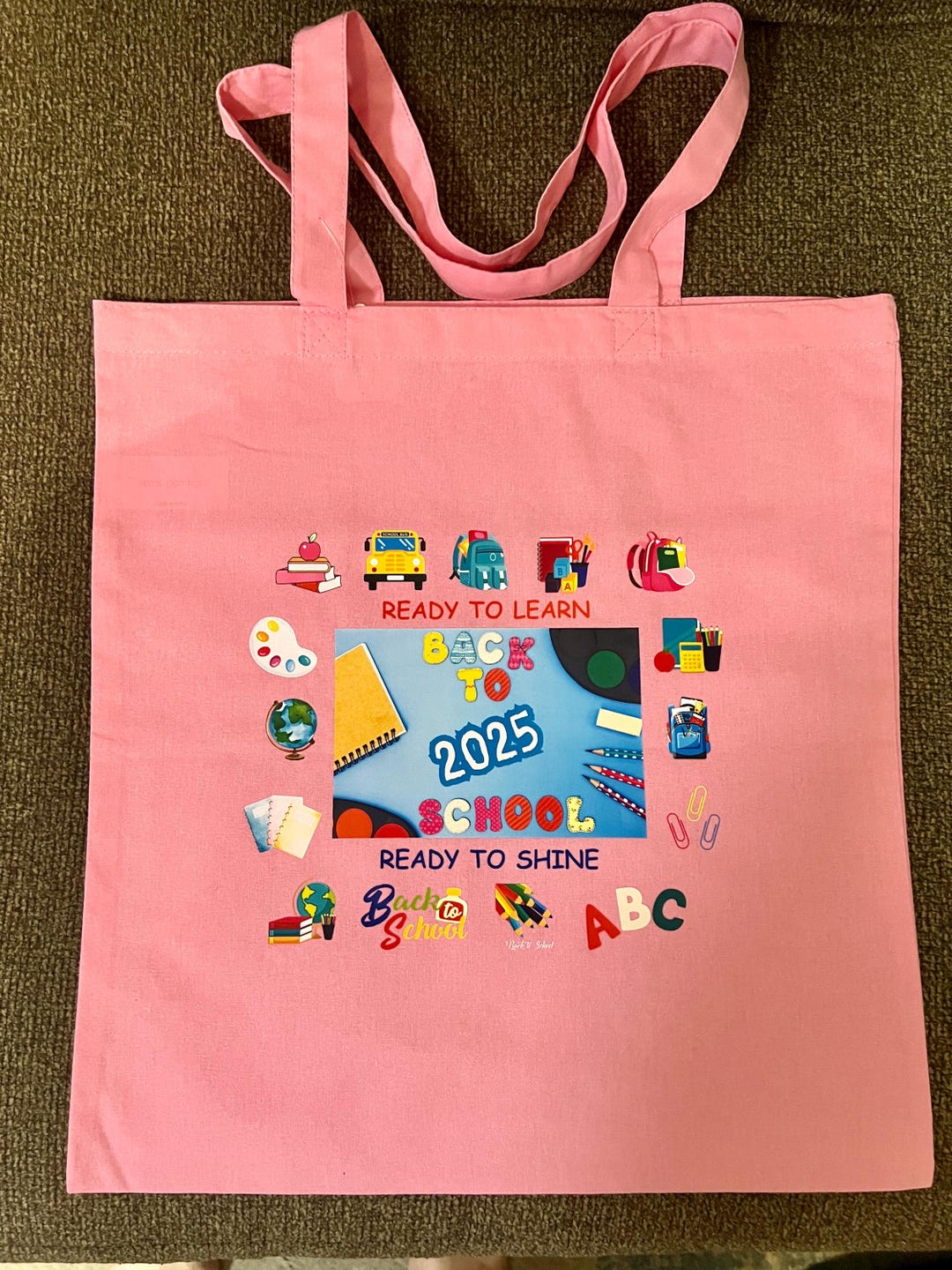 Back to School Tote Bag – Teacher or Student Gift, Reusable Canvas - Etsy
