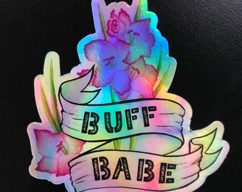 Buff Babe Vinyl Sticker