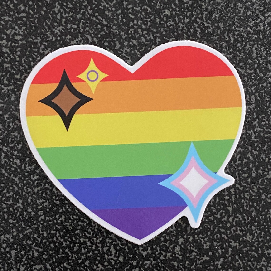 Heart Full of Pride Vinyl Stickers Etsy