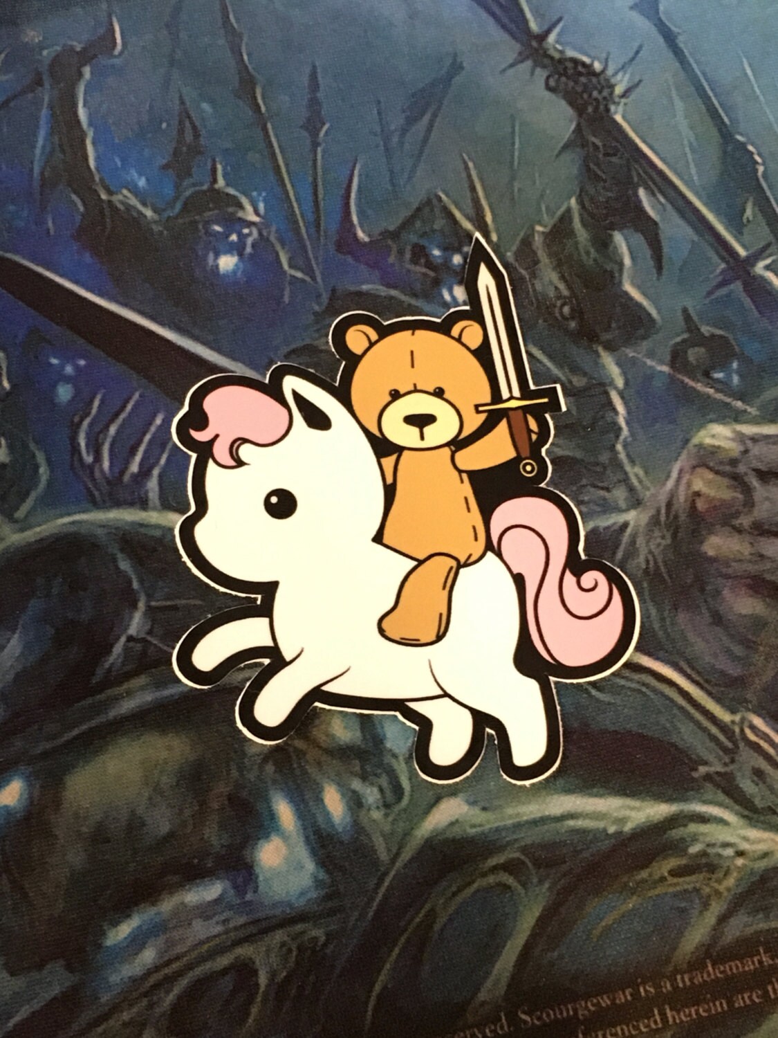 Bear Rider Die Cut Vinyl Sticker - Etsy