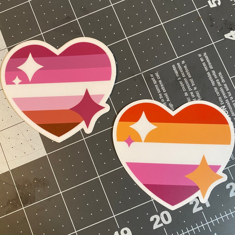 Heart Full of Pride Vinyl Stickers Etsy