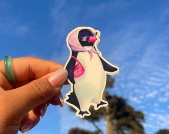 Sassy Penguin Sticker