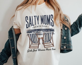 Comfort Colors* The Beach Club Shirt, Trendy Summer Tee, Aesthetic Beach Girl Design, Funny Sarcastic Mom Top, Retro Summer Vibes, Gift Idea