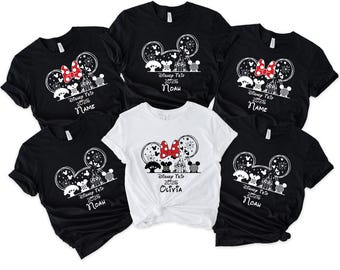 Custom Name Disney Family Vacation Matching Shirts, Custom Disney Family Vacation Shirts, Mickey Minnie Trip Shirts, Disney Park Matching,