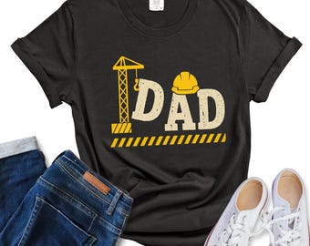 Comfort Colors* Construction Dad Shirt, Fathers Day Gift For Dad, Funny Engineer Tee,Builder Gift Tee, Construction Worker, Gift For Father
