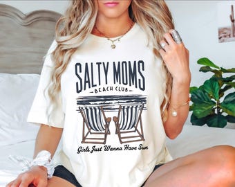 The Beach Club Shirt, Trendy Summer Tee, Aesthetic Beach Girl Design, Funny Sarcastic Mom Top, Retro Summer Vibes, Mother's Day Gift Idea