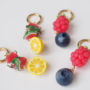 Sommerliche Multi-Früchte-Ohrringe / Boucles d'été Multi-Früchte