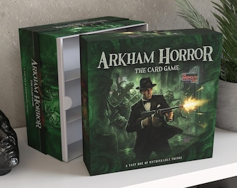 Personalized Arkham Horror LCG Storage Box / Card Game Organizer up to 5000 Unsleeved Cards, Unofficial Accessory / Rogue