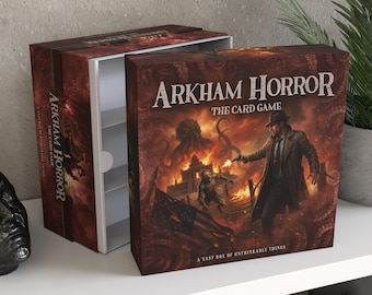 Spersonalizowane pudełko do przechowywania Arkham Horror LCG / Nieoficjalny organizer do gier karcianych do 5000 kart / Survivor B