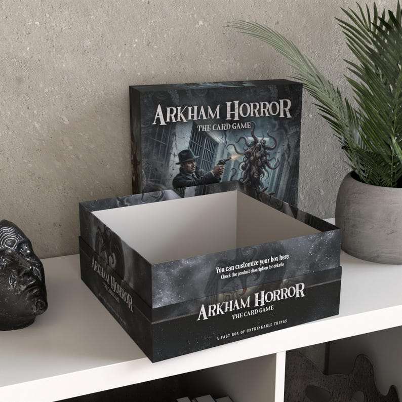 Personalized Arkham Horror LCG Storage Box / Card Game Organizer up to ...