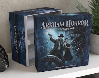 Spersonalizowane pudełko do przechowywania Arkham Horror LCG / Nieoficjalny organizer do gier karcianych do 5000 kart / Guardian B