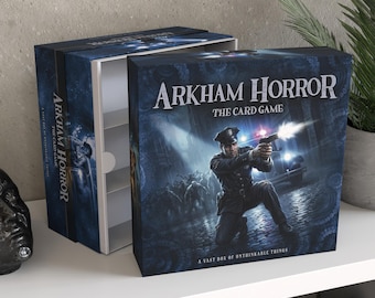 Personalized Arkham Horror LCG Storage Box / Card Game Organizer up to 5000 Unsleeved Cards, Unofficial Accessory / Guardian