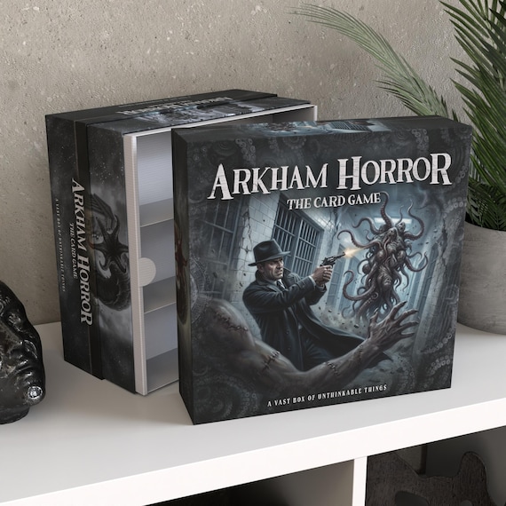 Personalized Arkham Horror LCG Storage Box / Card Game Organizer up to 5000  Cards, Unofficial Accessory / Neutral