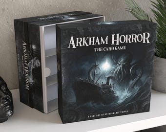 Spersonalizowane pudełko do przechowywania Arkham Horror LCG / nieoficjalny organizer do gier karcianych do 5000 kart / neutralny kolor B